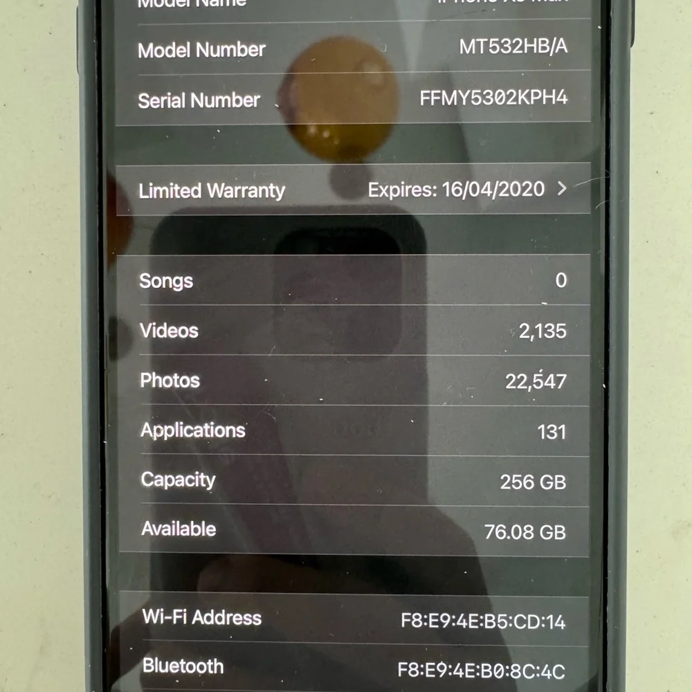 I phone XS max I phone works property
